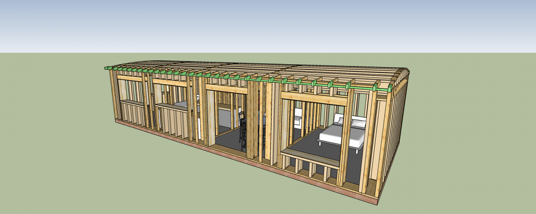 sketch up model of pod home